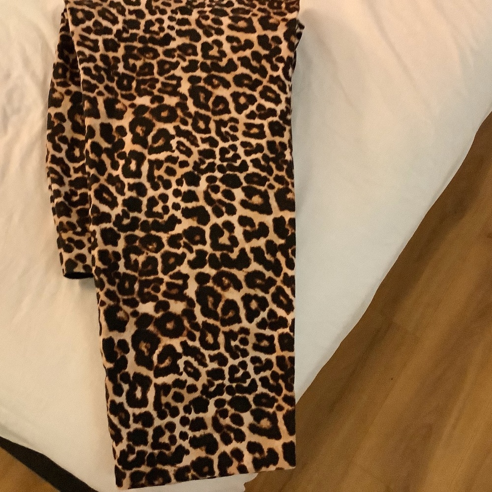 SIZE 12  Animal Print Pants Ana Spandex and cotten